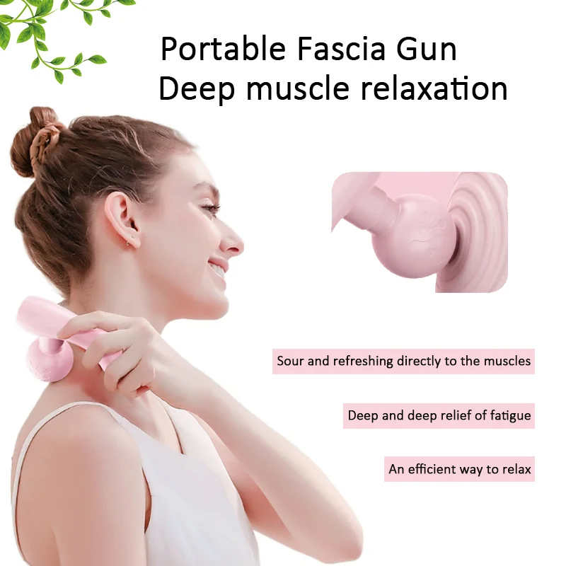 

Вибрационный пресс для мастурбации с двойной головкой, электрический массажер, бесшумный массажер, пистолет для фасции спины, инструмент для успокаивающего массажа усталости