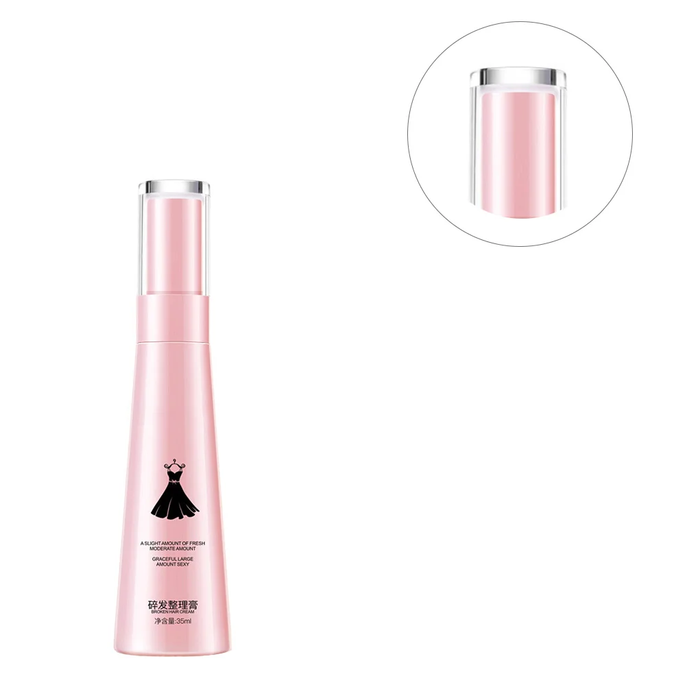 

1Pcs 35Ml Pink Hair Finishing Cream Styling Wax for Women Dazzling Hairstyle Easy Wash No Irritation Hair Modelling Cream