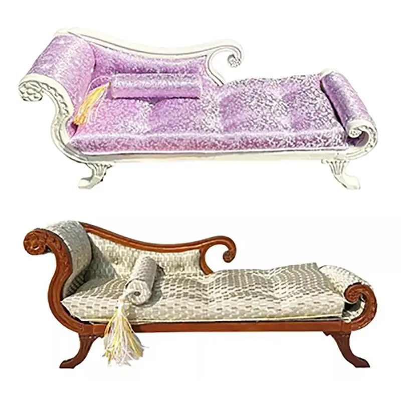 1:6 1:12 Poppenhuis Simulatie Bank Fauteuil Model Pop Thuis Miniatuur Schoonheid Bank Meubels Decor Poppenhuis Thuis Pretend Speelgoed