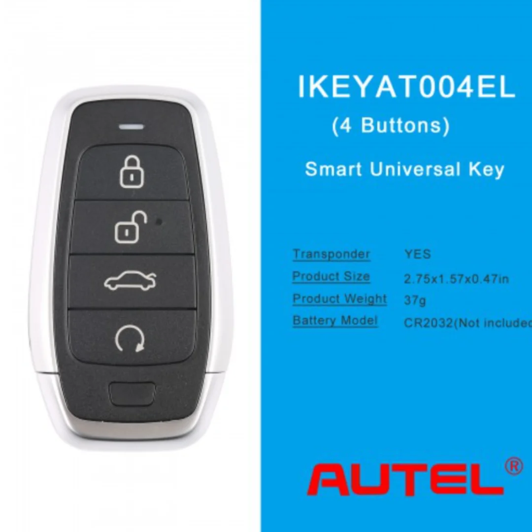 

AUTEL IKEYAT004EL 4 Buttons Independent Universal Smart Key 5pcs/lot