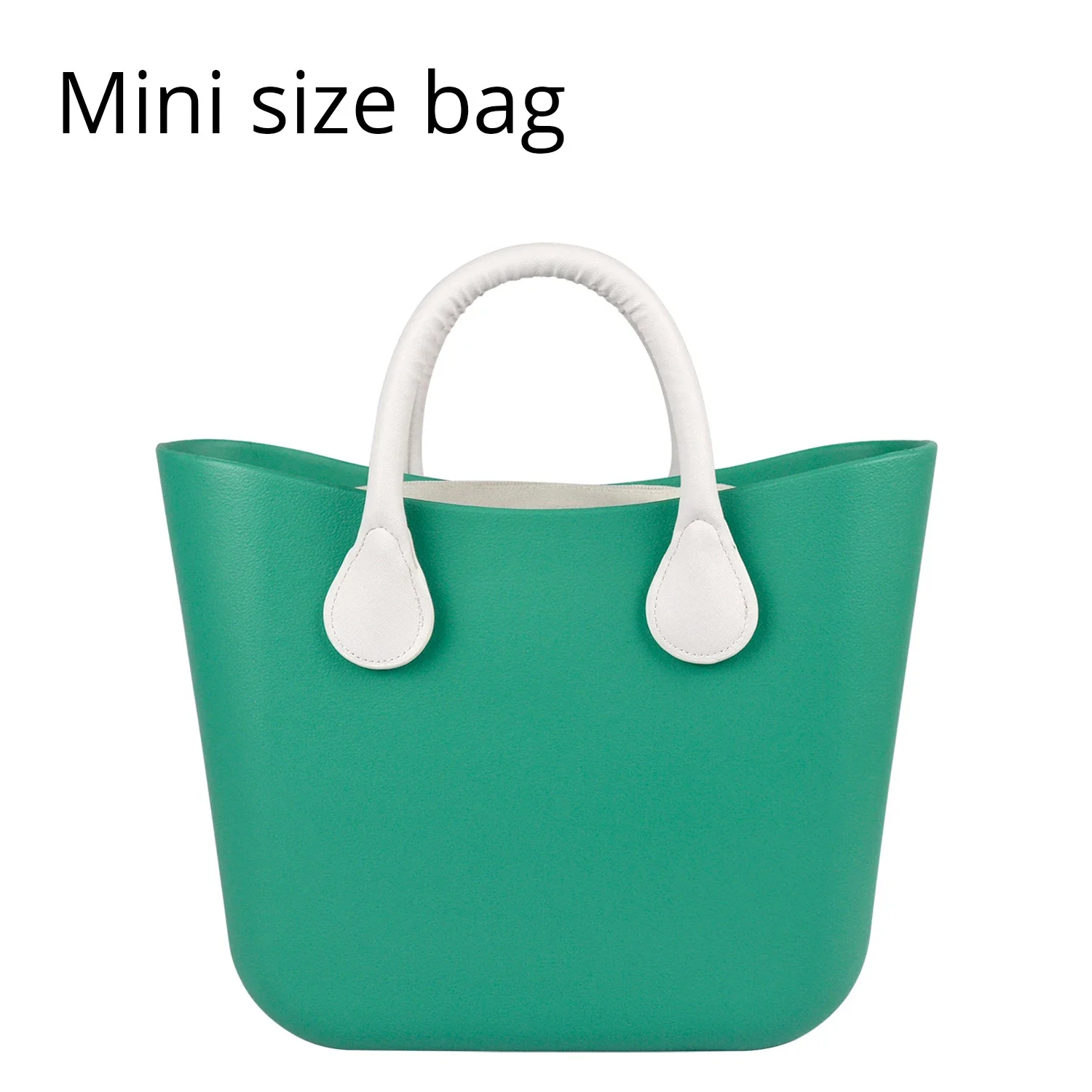 New Mini EVA Bag with Insert Colorful Handles EVA Silicon Rubber Obag O Bag Style Waterproof Bag DIY Women Handbag