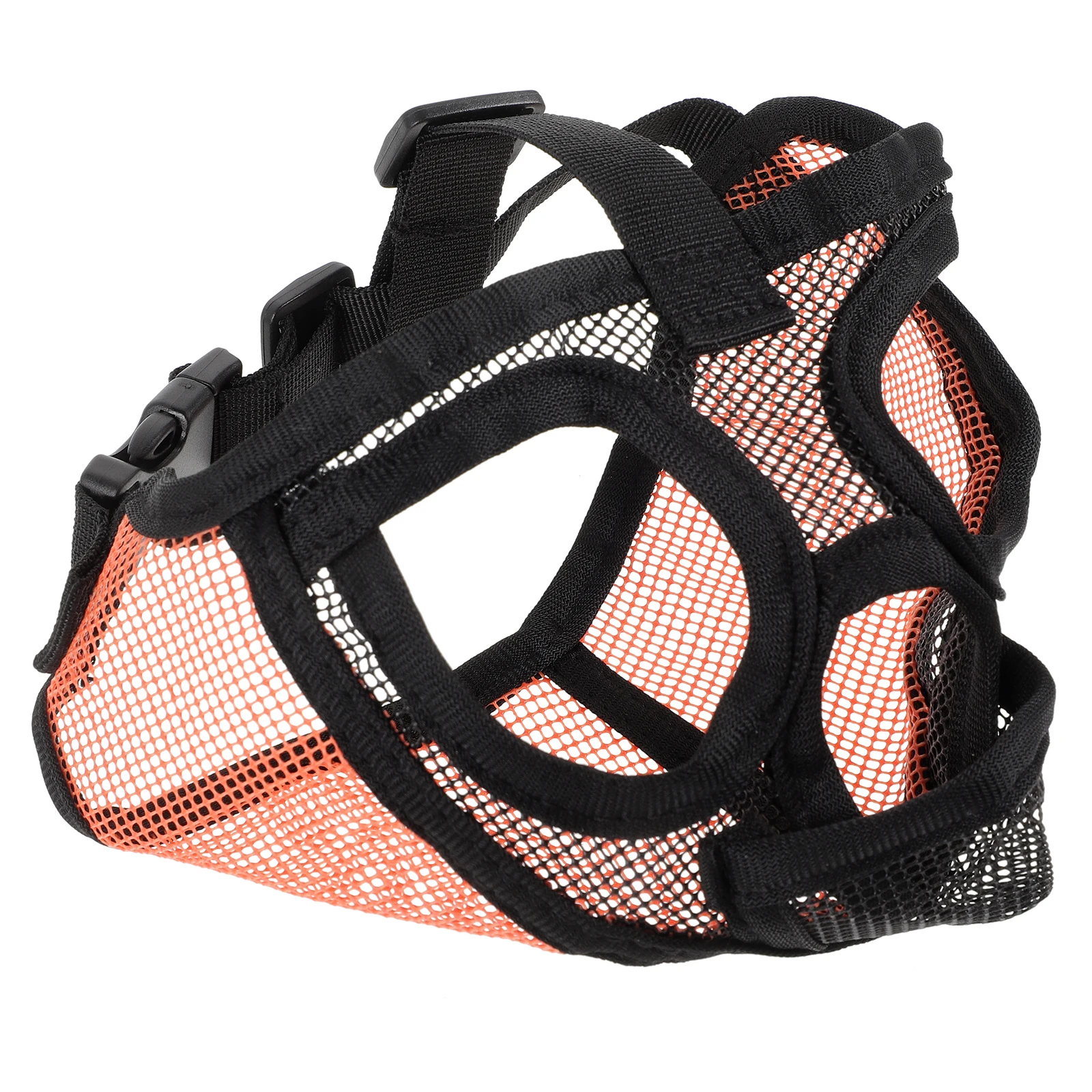 

Dog Muzzles Mesh Breathable Pet Bulldog Medium Sized Adjustable Anti Bark Muzzle Short Snout Dog Mouth Cover For Outdoor Use