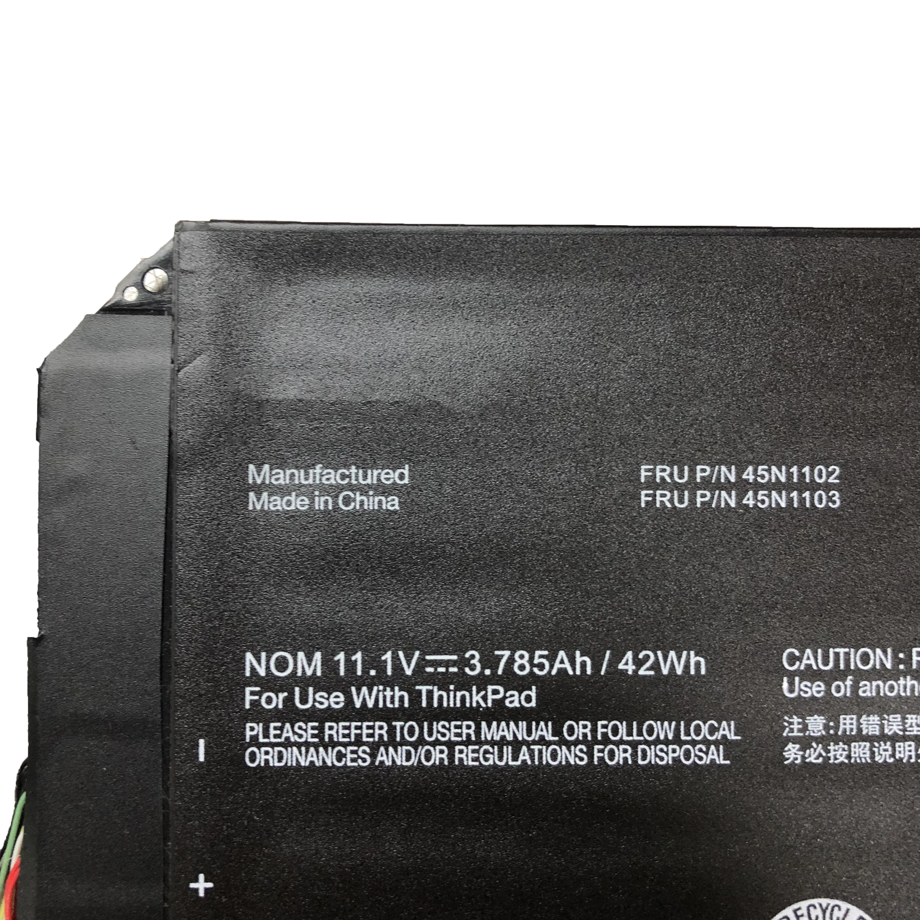 Imagem -04 - Bateria Original do Portátil para Lenovo Thinkpad x1 Helix Embutido 11.1v 3.785ah 42wh 45n1102 45n1103