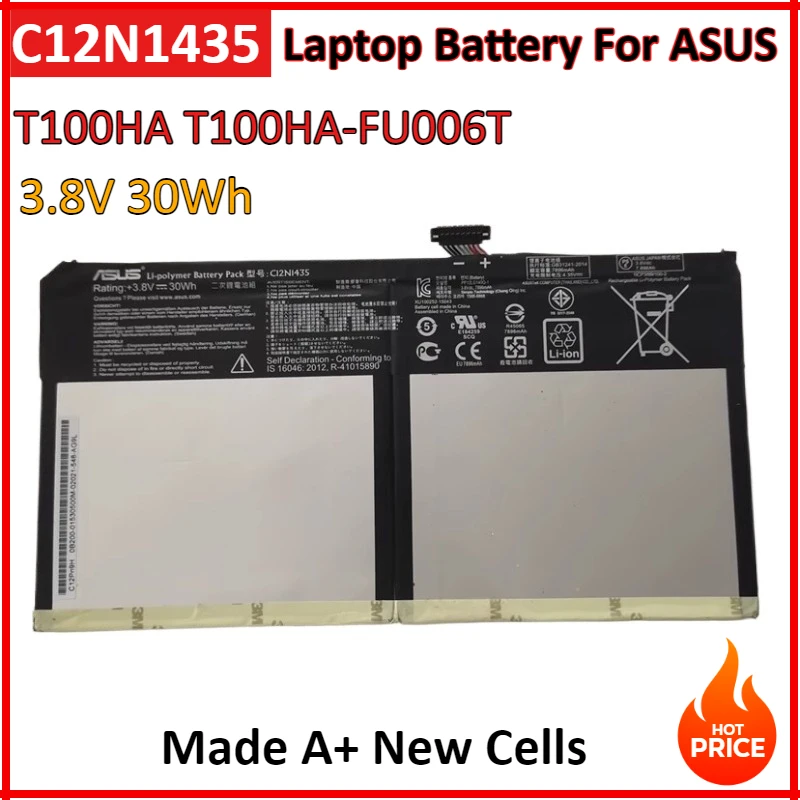 3.8V 30Wh C12N1435 بطارية الكمبيوتر المحمول لبطاريات ASUS T100HA T100HA-FU006T T100HA-C4-LB T100HA-FU040T