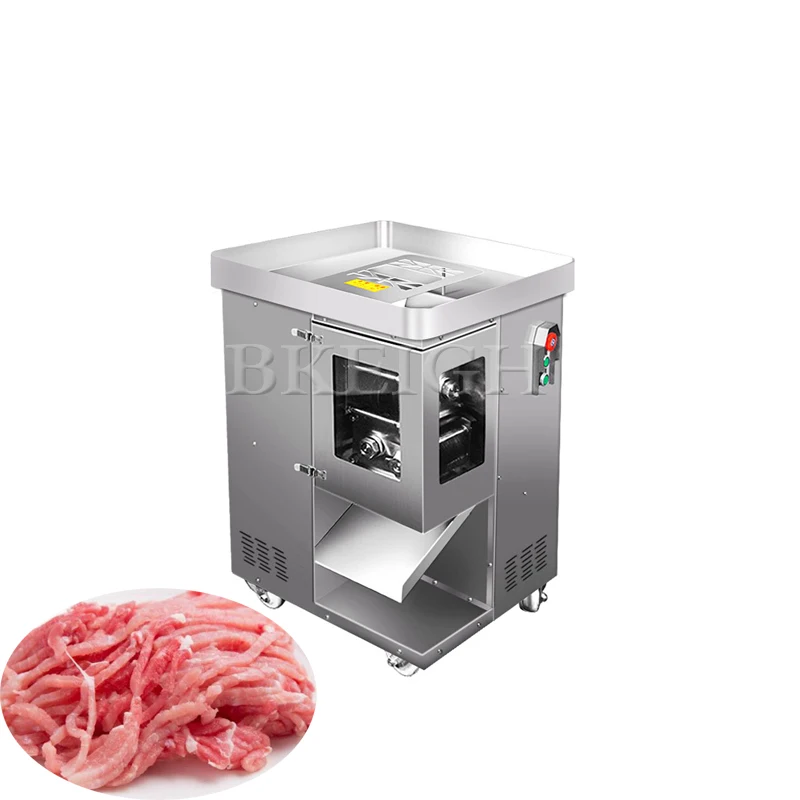 Commercial Meat Slicing Machine, Electric Fully Automatic Fresh Meat Shredder, One-Time Molding