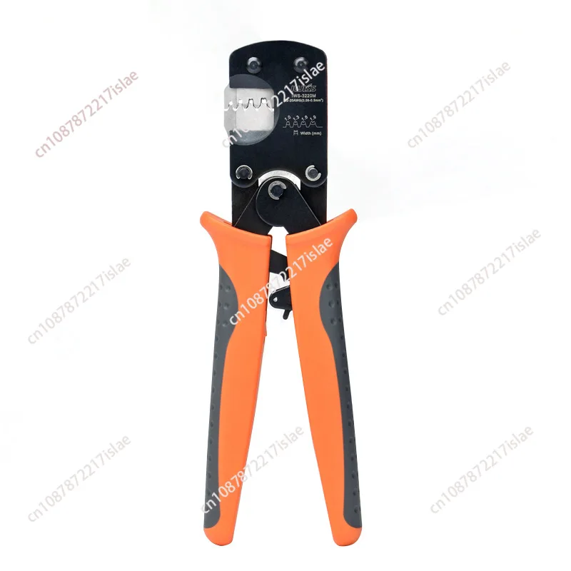 IWS-3220M Ratchet Crimping Plier Hand Crimper Tools for Narrow-pitch Connector Pins Crimp Range 0.03-0.5mm