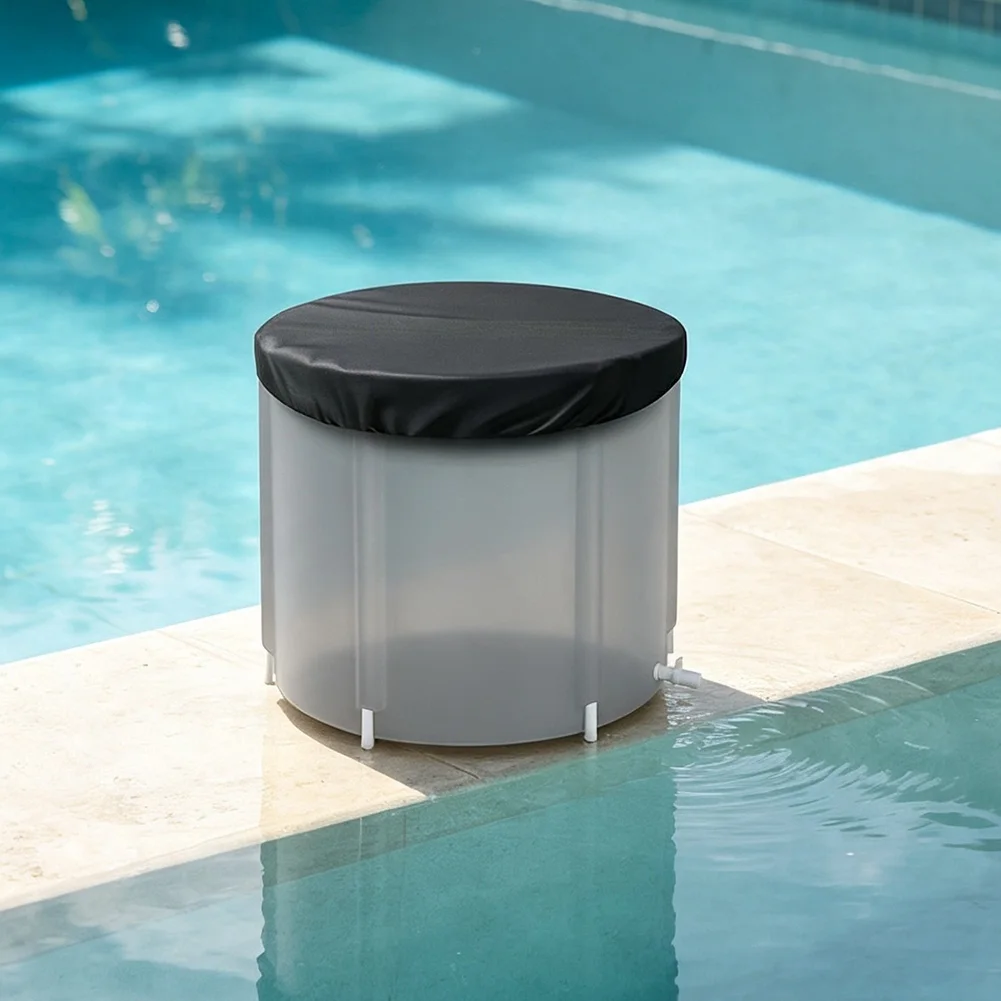 Robust Outdoor Ice Bath Cover Effective Protection Against Dirt and Moisture for Your for Cold Plunge Tub with Secure Fitting