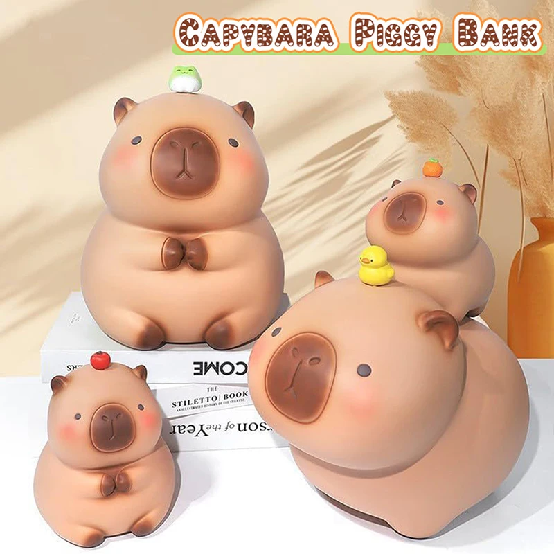 Tirelire Capybara, tirelire créative et mignonne, boîte de rangement Capybara, tirelire de dessin animé