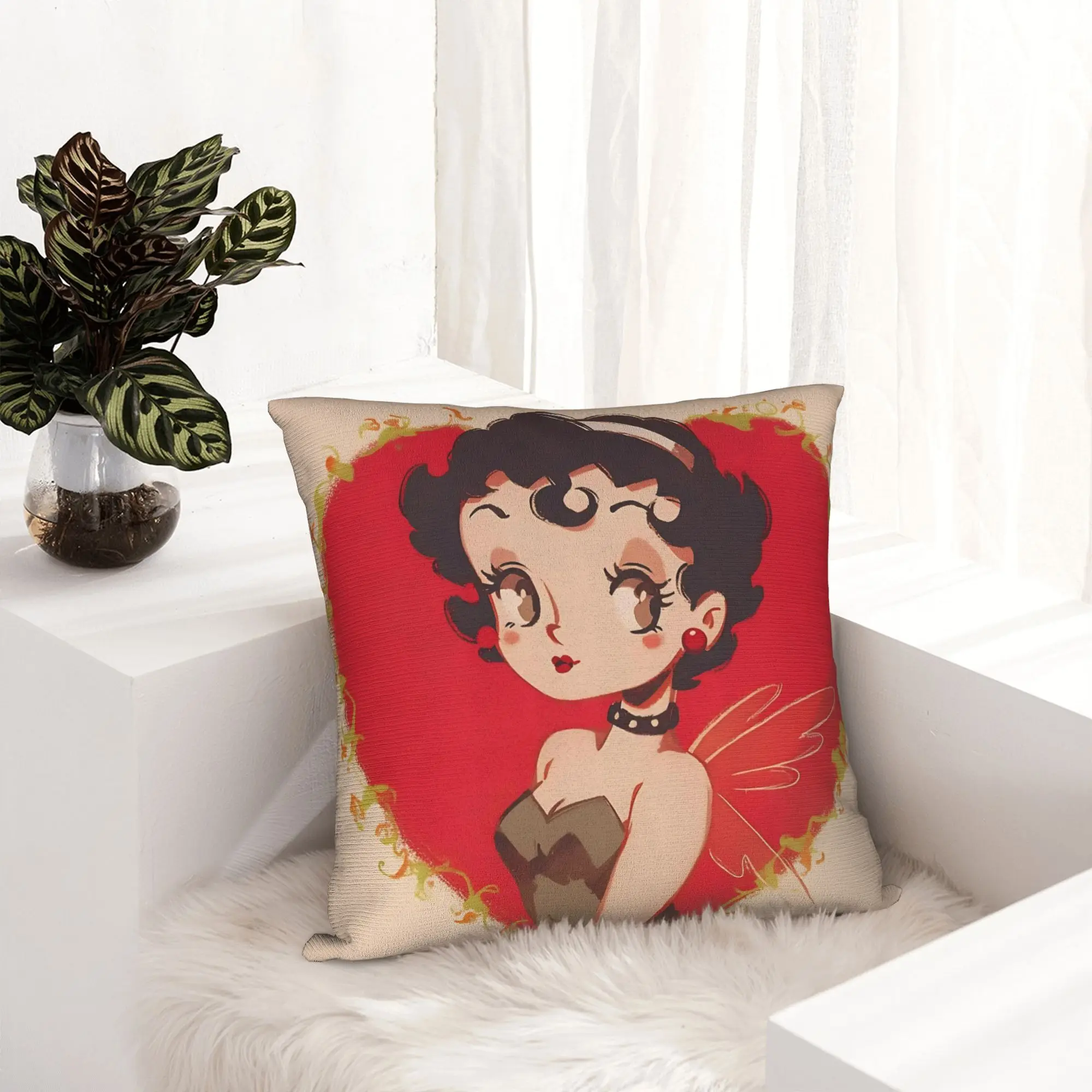 Anime B-Betty BoopS Pillowcase Printing Polyester Cushion Cover Decor Cartoon Pillow Case Cover Seater Dropshipping 45*45cm