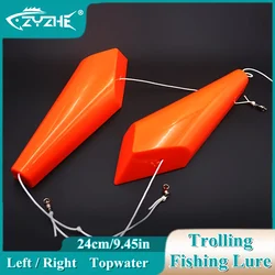 ZYZHE 1pc 24CM Sea Boat Trolling Fishing Bait Special Lure Large Size Ocean Topwater Fakebait Saltwater Swimbait Tuna Bait