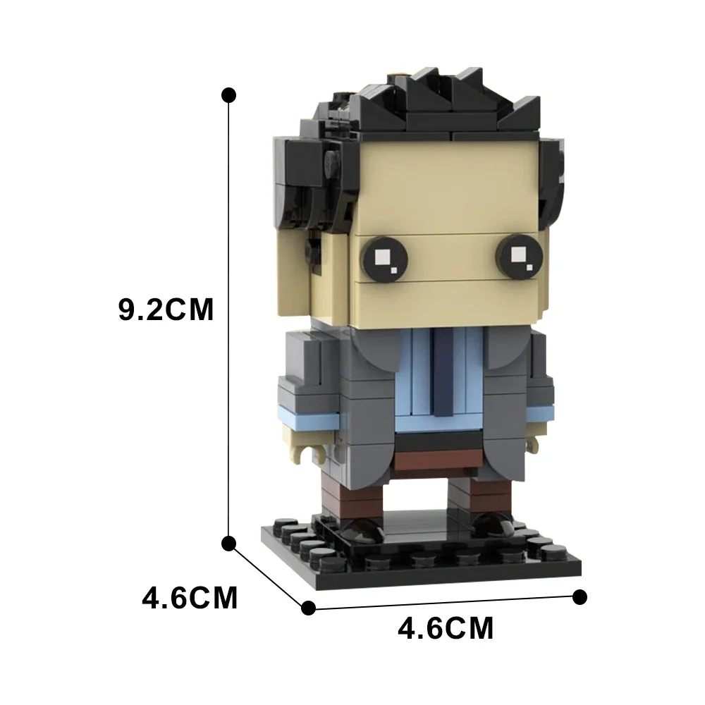 Gobricks-Juego de bloques de construcción modelo de personaje de acción de película, juguetes de ladrillo de colección, regalo para niños, MOC Friends, Ross Geller, Brickheadz