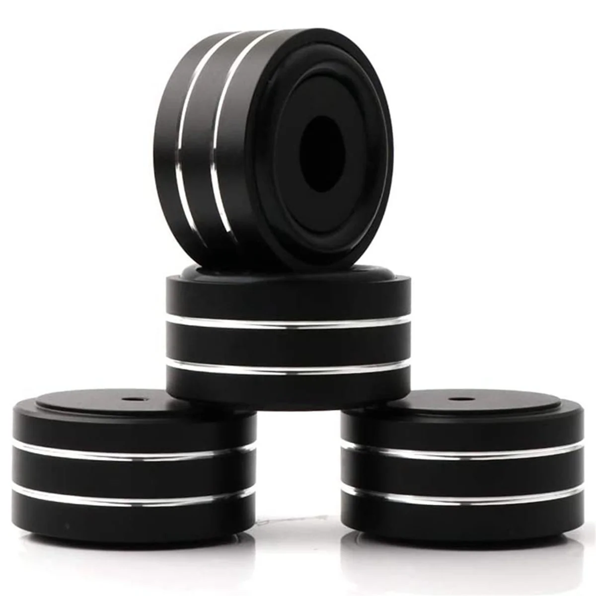 4 قطعة 40X20 مللي متر الألومنيوم HiFi أمبير المتكلم عزل حامل القرص الدوار DAC قدم الوسادة