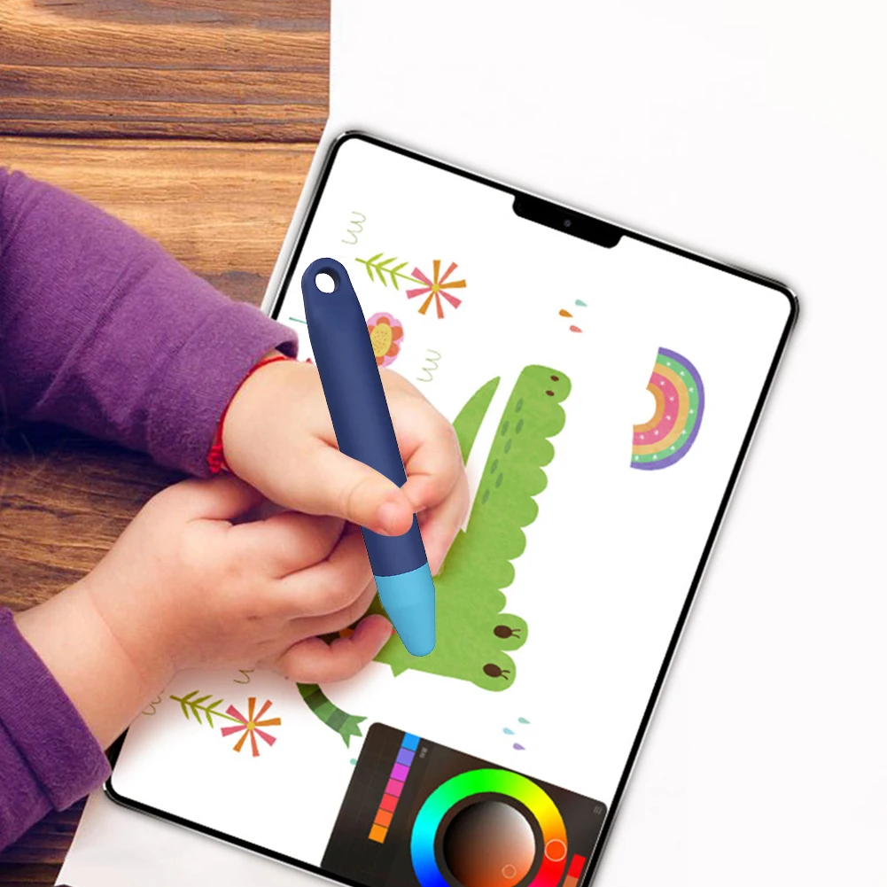 Kid-Friendly Stylus Pens Anti-Rolling Universal Touch Screen Capacitive Stylus Stylus Pen Pencil for iPad for Amazon Fire Kids