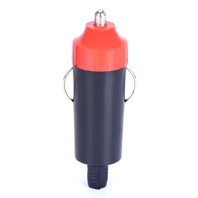 1Pc 12V Male Car Cigarette Lighter Socket Plug Motorcycle Socket Power Charger Adapter Connector + Fuse Converter Plug