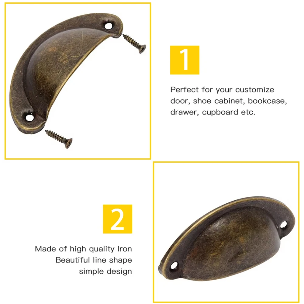 Antique Style Simple and Unique With Embedded Handles That are Easy to Install Painted Cabinets Furniture Hardware Accessories