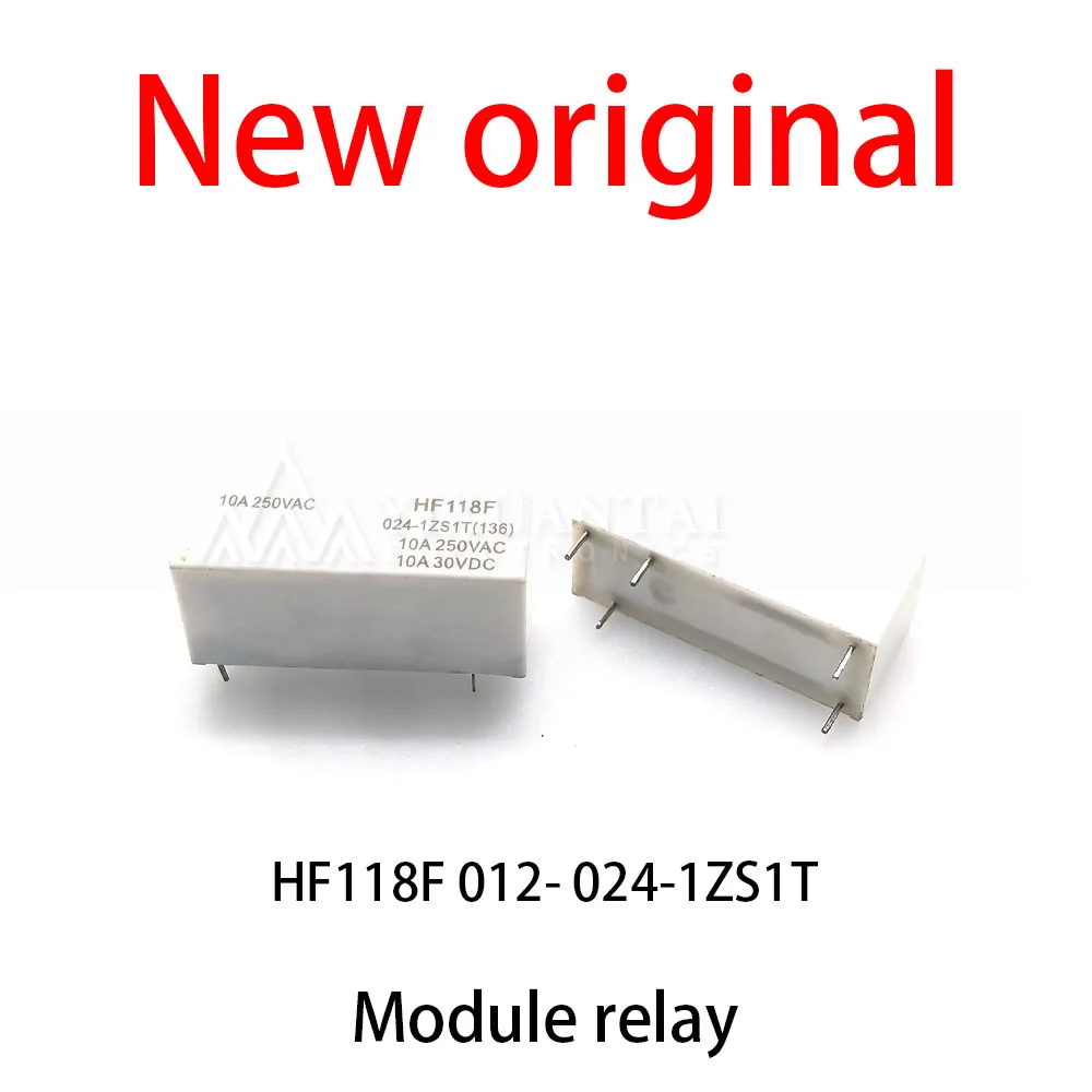 (10pcs) 100% New relay HF118F 012-024-1ZS1T 24VDC 5-pin Module relay
