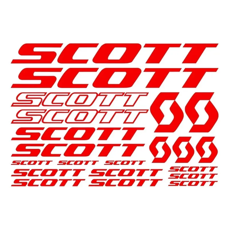 Car Sticker 21pcs for SCOTT BIKE FRAME STICKERS DECALS SHEET BICYCLE CYCLING,30cm PVC KK