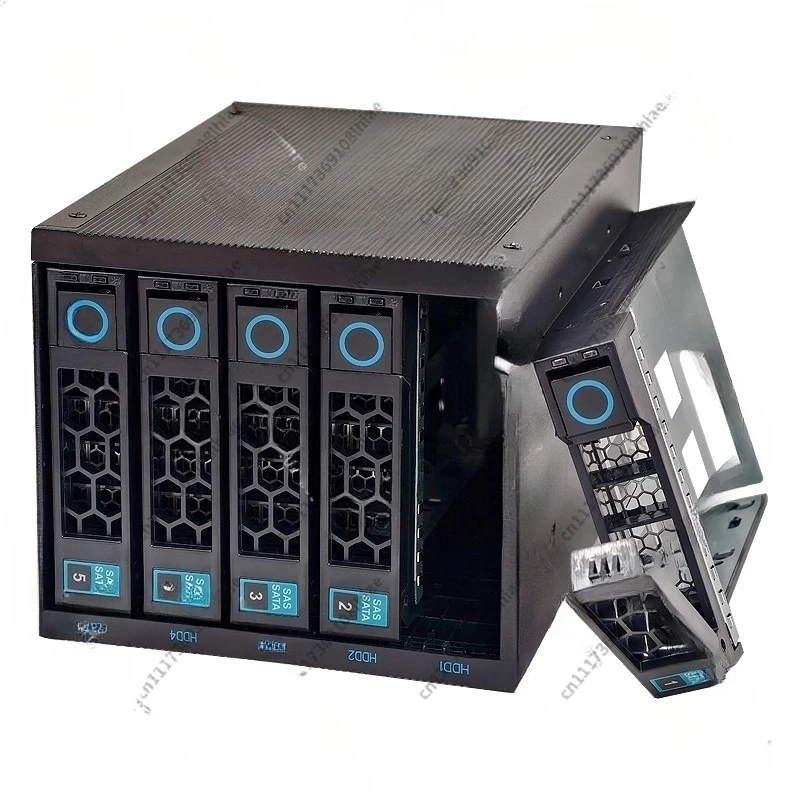 Hot Swap Hard Drive Cage 3 x 5.25 Inch Bay to 5 x 3.5 Inch SATA SAS HDD Module with Backplane Storage Expansion Rack Trayless