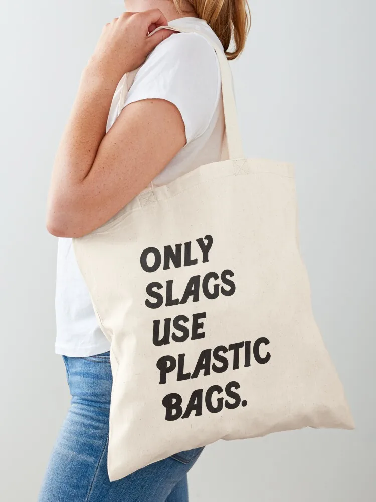 Alleen slags gebruiken plastic zakken Tote Bag de draagtas shopper dames canvas draagtas