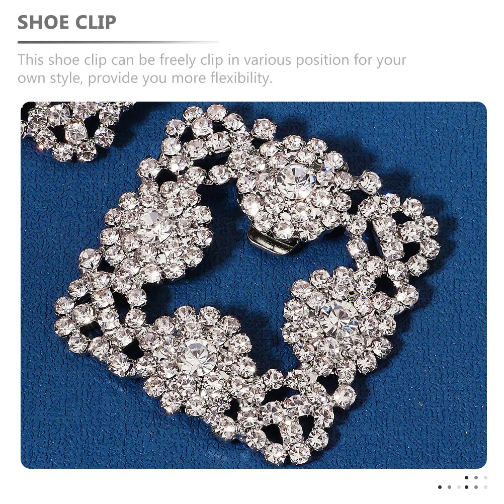 

Bridal Rhinestone Detachable Buckle Decor Women Rhinestones Shoe Clips Shoes Accessories Wedding Party