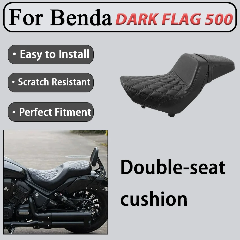 For Benda DARK FLAG 500 Cushion Thick Sponge Shock-Absorbing Seat for Extended Sitting Waterproof Sunproof Leather Surface