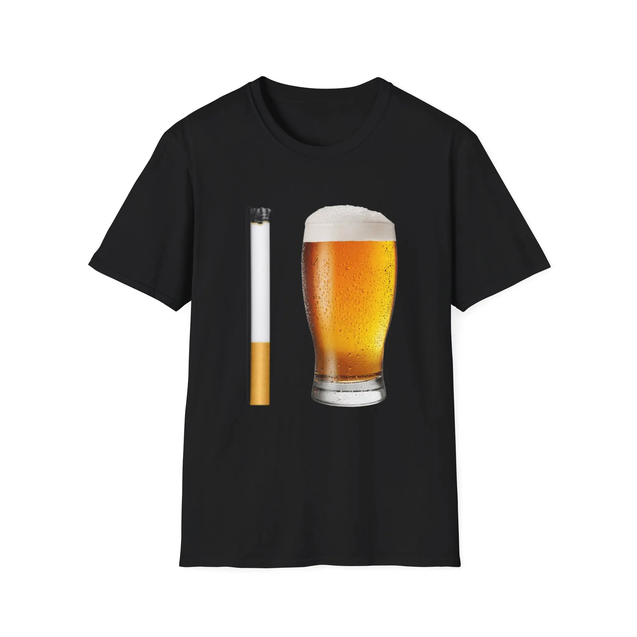 Funny Meme T Shirt Cigarette And Beer Breakfast Combo Joke Gift