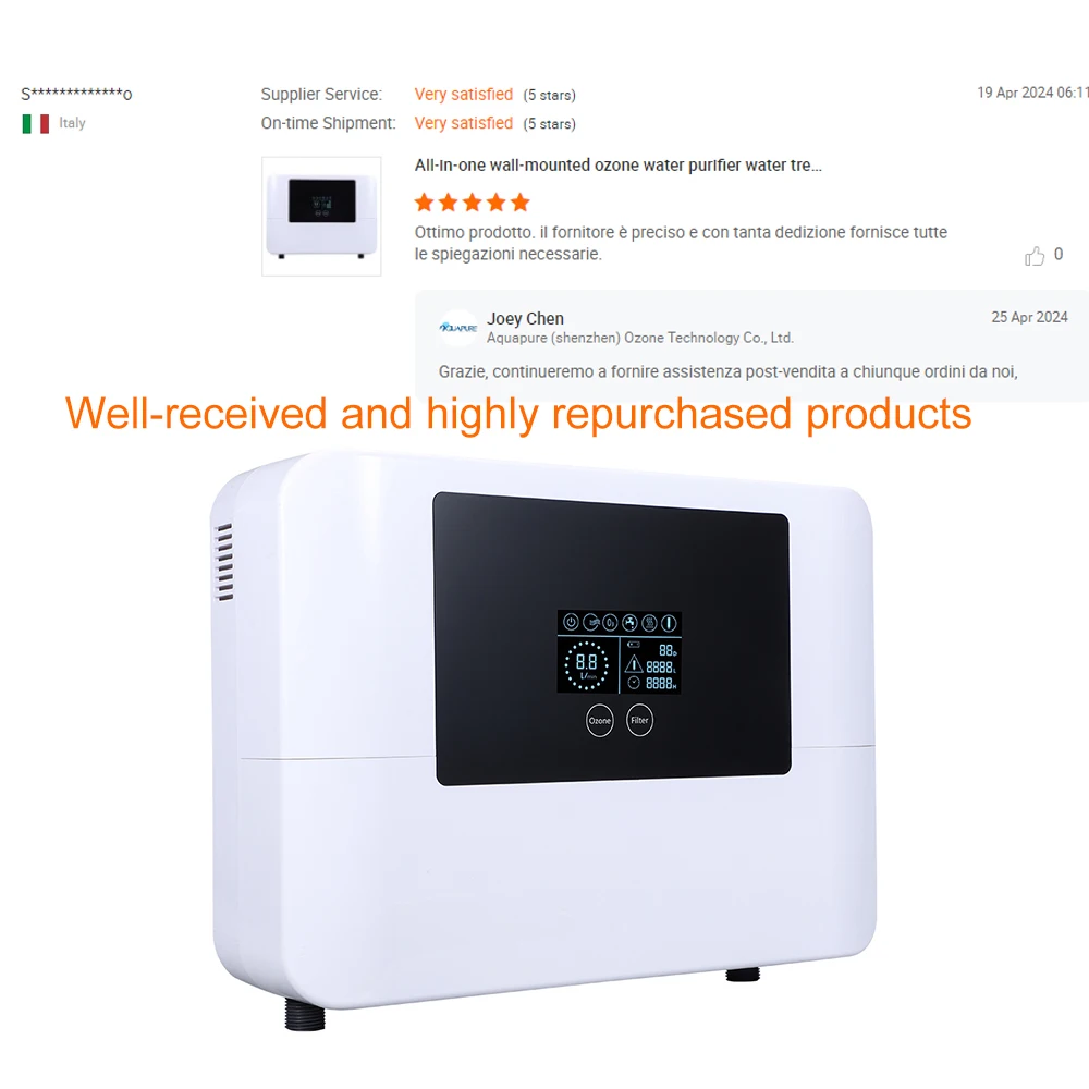 Sistema avanzato di purificazione dell'acqua con ozono per la purificazione dell'acqua