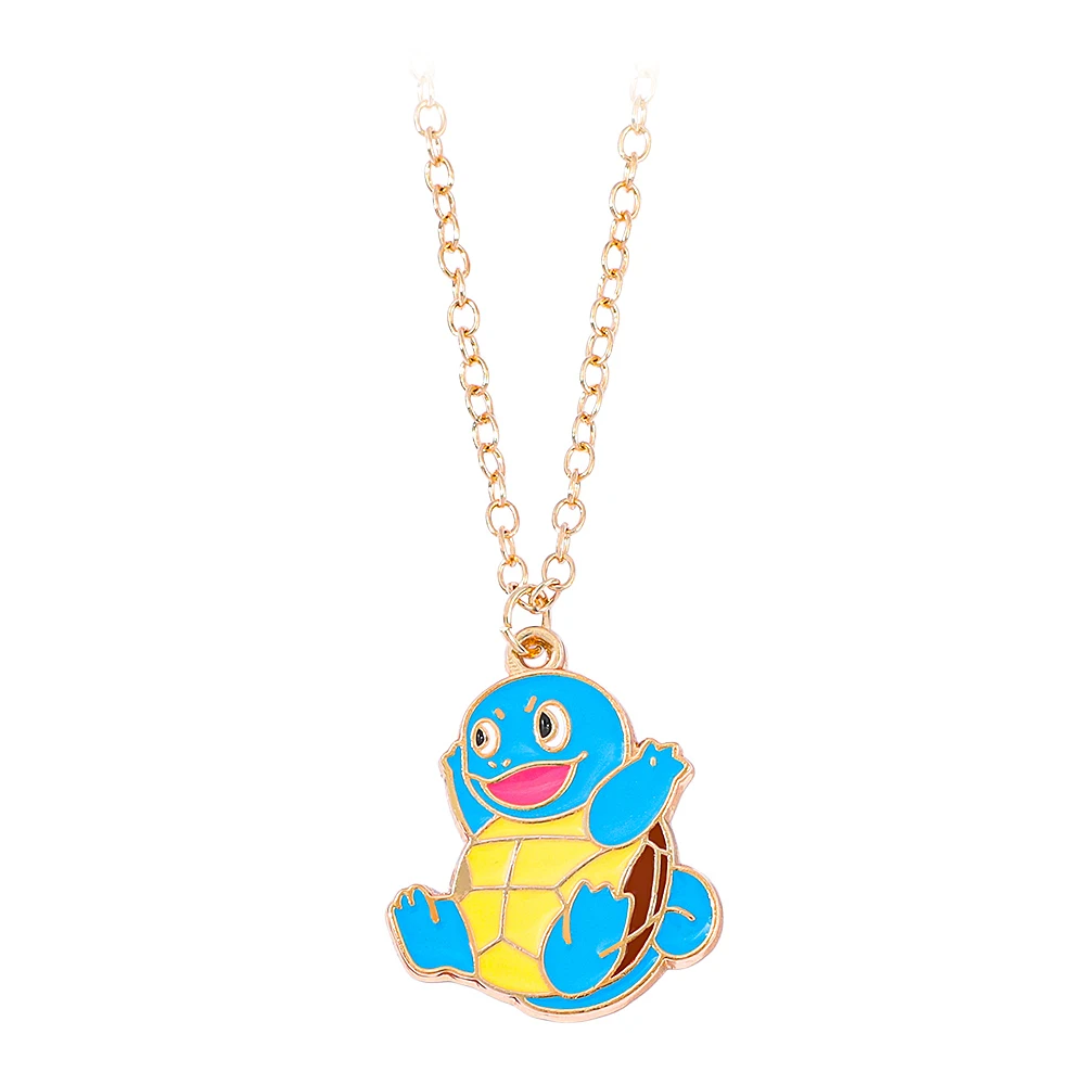 

Pokemon Squirtle Pendant Necklace Metal Hip Hop Pendant Necklace Anime Kawaii Gifts