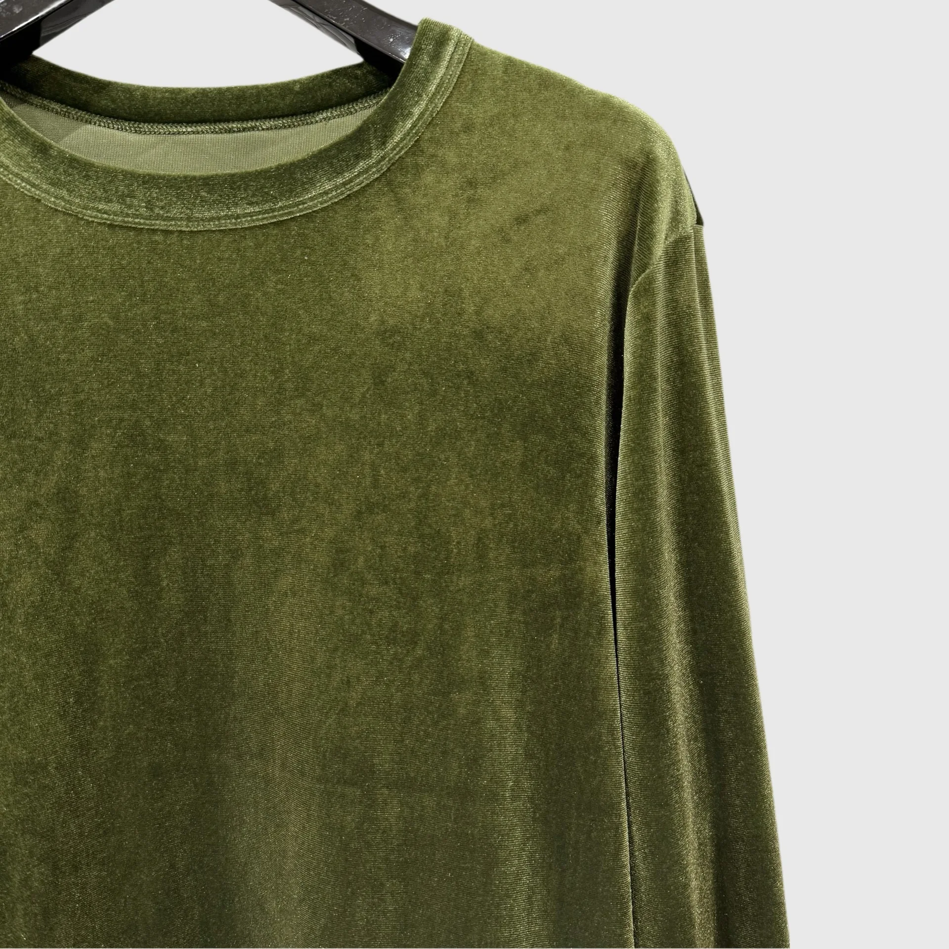 High Street Tees T Shirt Fashion Women's Spring New Loose Ruffle Mesh Splicing Round Neck Long Sleeve T-shirt Top