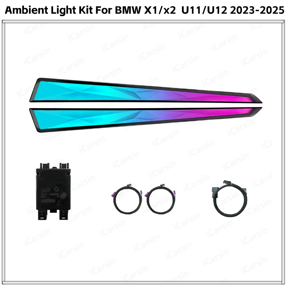 

APP Control Crystal Parts Ambient Lighting for BMW X1 X2 U11 U12 2023-2025 Interior Trim Upgrade Kit