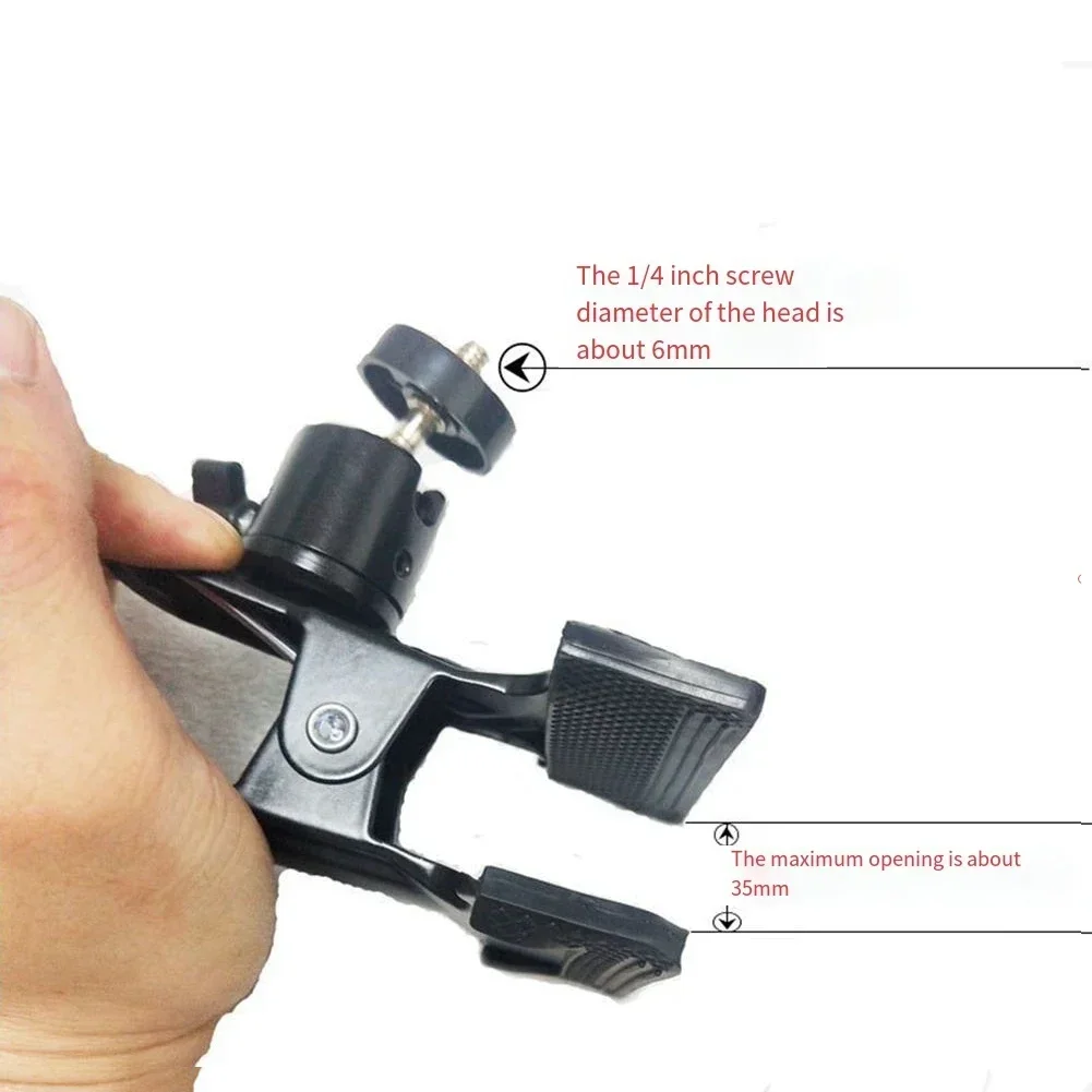 Photography Head Clamp Professional PVC Wooden Board Clamp Microphone Clip Phone Clip Background Flexible Convenient Accessories