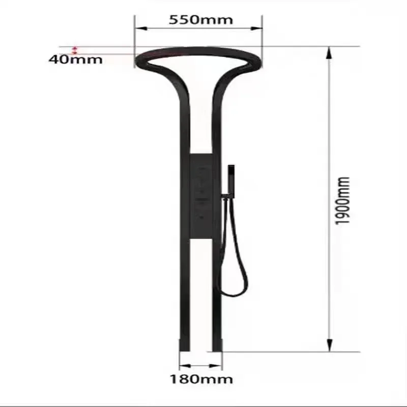 DSA bathroom high-end shower set household pure copper wall-mounted rotating multifunctional pressurized shower constant