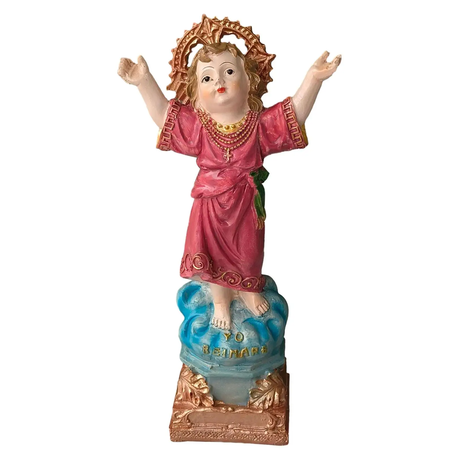 Divino Nino Jesus Resin Figures Xmas Decoration Small Statue Religious Gifts for