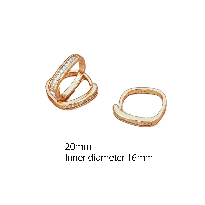 1Pcs ทองแดงห่อ14K Gold ชุด Zircon แหวนประณีตแหวนเครื่องประดับ DIY Discovery อุปกรณ์เสริม Semi-สินค้าสำเร็จรูป