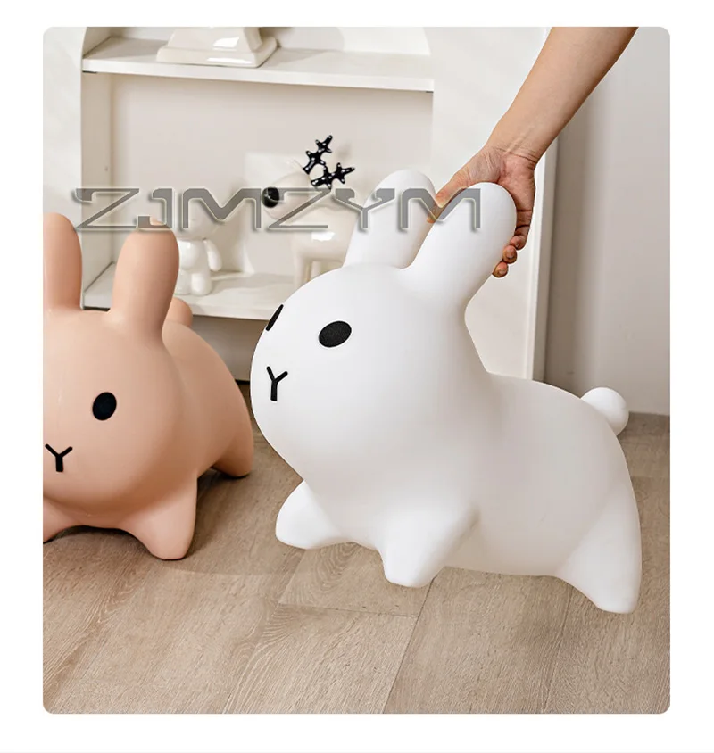 1 PC Animal Seat Rabbit Stools Foot Rest Ottoman  Outdoor Chairs, Makeup Stool, Footstools，Cute Stool，Foot Stool，decoration