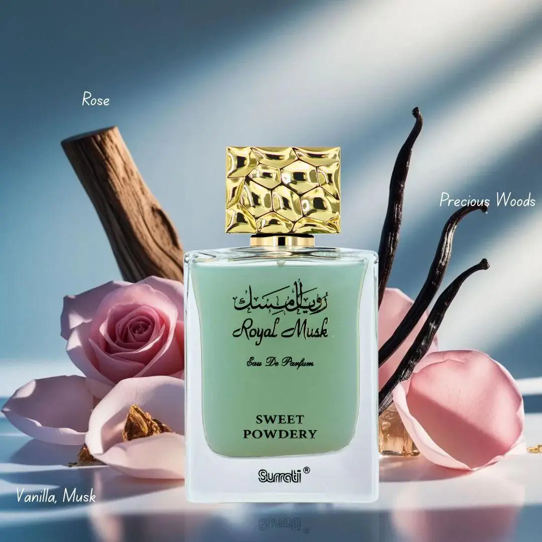 

Surrati Royal Musk Sweet Powdery Eau de Parfum 100ML | Long Lasting Unisex Arabian Fragrance for Men & Women