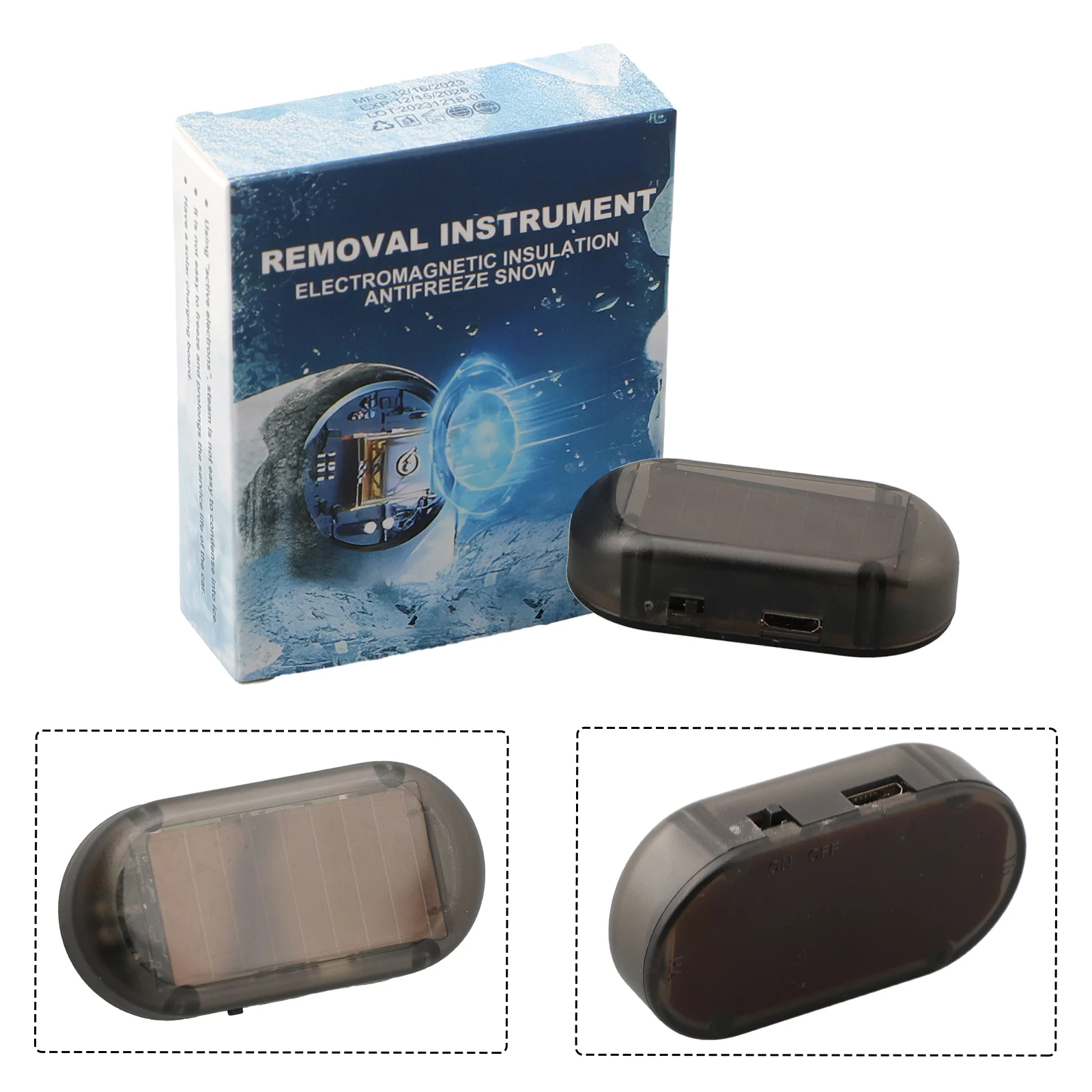 Electromagnetic Waves Antifreeze Anti Ice Instrument Windshield Microwave Deicing Easy To Use Fast And Easy Defrosting