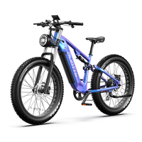 DUOTTS E26 Electric Bike 750W 26 Inch Fat Tires 48V 20Ah 960Wh Full Suspension E-MTB Support APP E-bike Hydraulic Disc Brakes