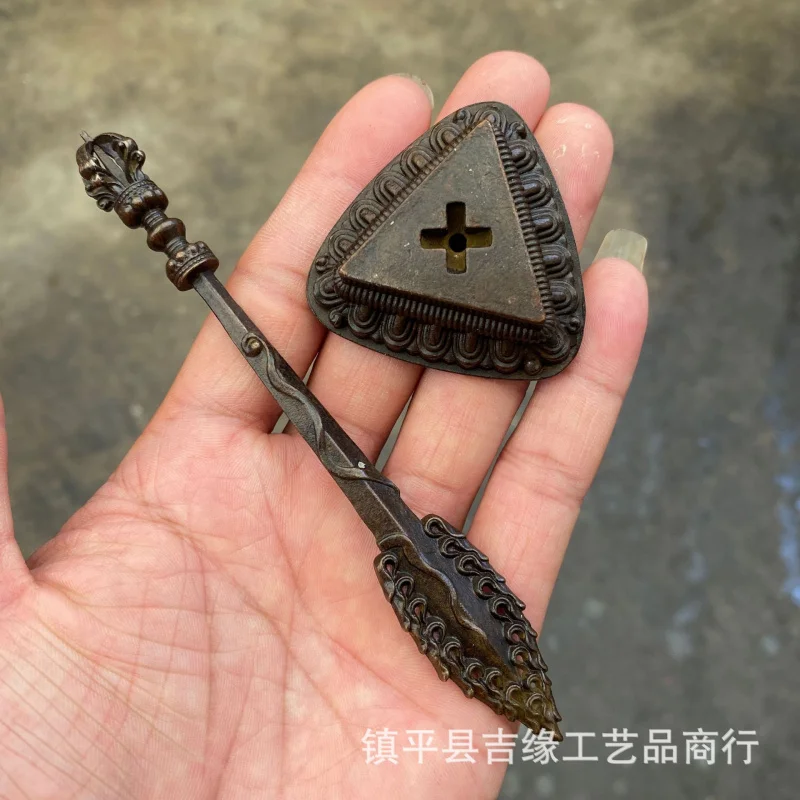Manjushri sword ornament, vintage home decoration craft, vajra scepter accessory