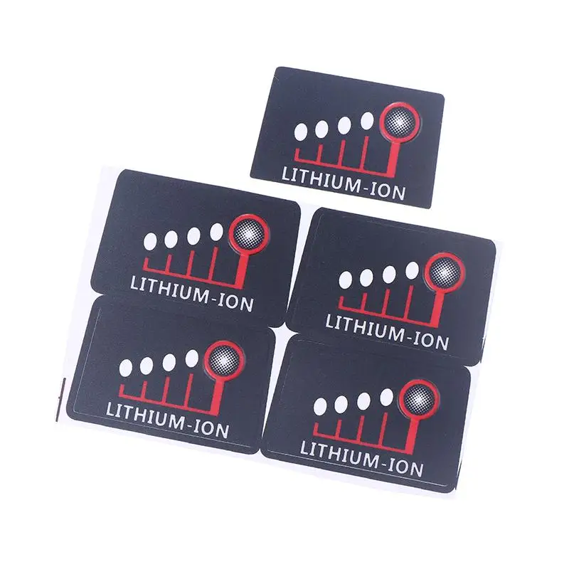 。5/10/20PCS For M18 Lithium Battery LED Power Display Stickers LED Key Label For 18V 48-11-1815 Li-ion Battery Pack