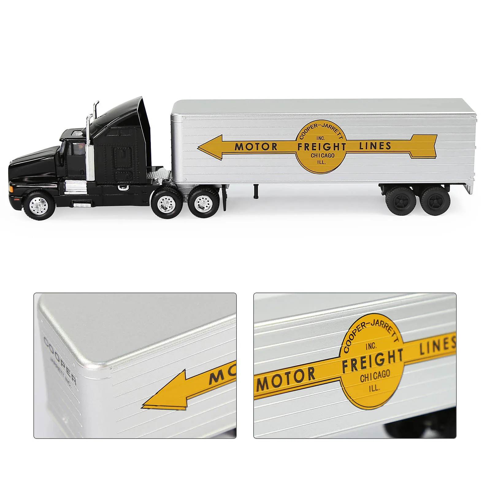 C8765 Evemodel Trailer - HO Scale 1:87 Model Trailer Assembled Painted (Pack of 1) for Model Tractor Model Wagon