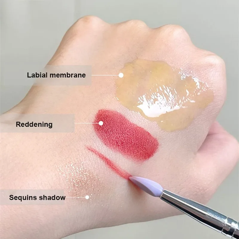 Zachte Lip Borstel Siliconen Hoofd Lip Applicator Borstel Oogschaduw Make-Up Kwasten Draagbare Lippen Cosmetische Vrouwen Beauty Makeup Tools