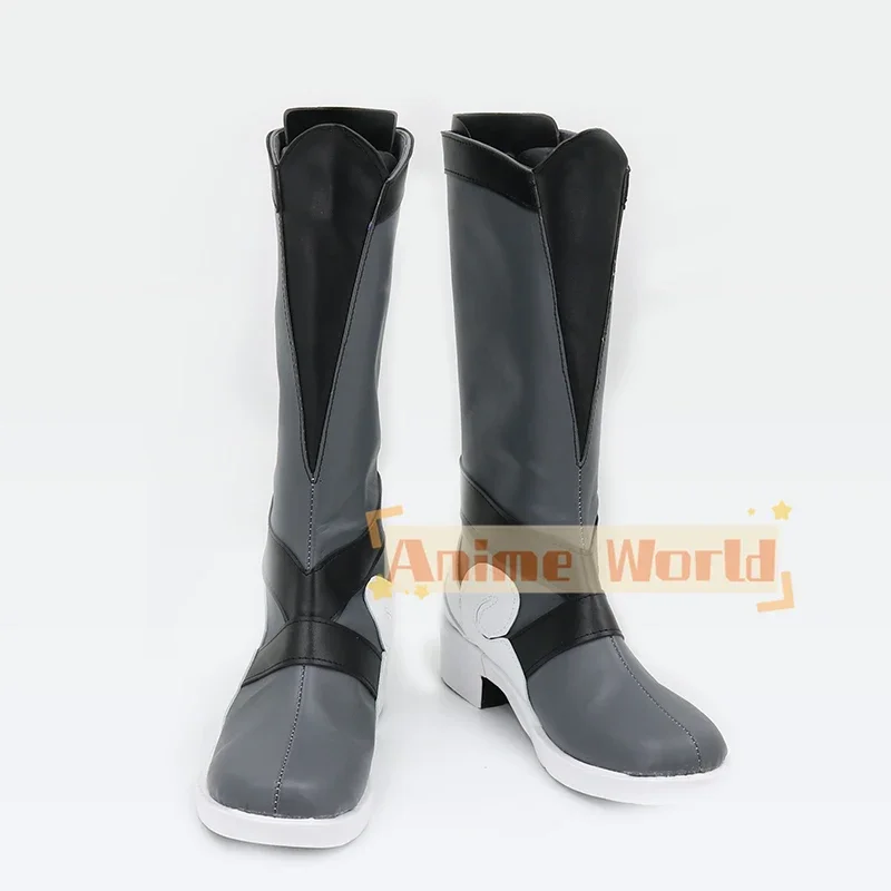 PJSK Shiraishi An Cosplay Shoes Game Project Sekai Colorful Stage Cosplay Props PU Leather Shoes Halloween Boots Custom Made
