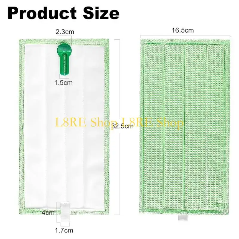 l8re 6pack洗えるマイクロファイバー補充スプレーモップパッドのvorwerk sp600 mop close