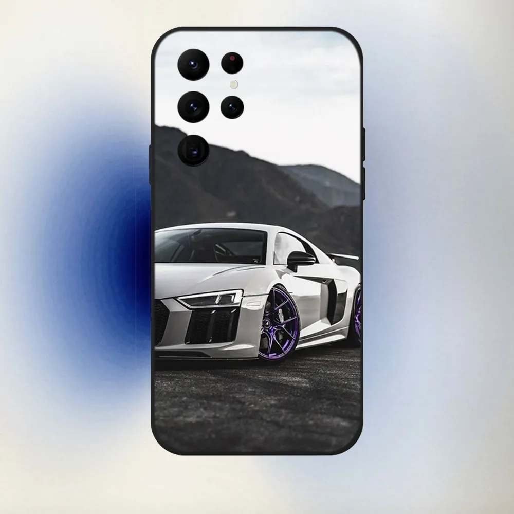 Car For A-Audis R-S Sport Phone Case For Samsung S24,23,22,30,21,10,9,Ultra,Plus,Lite,FE,5G Black Soft Case