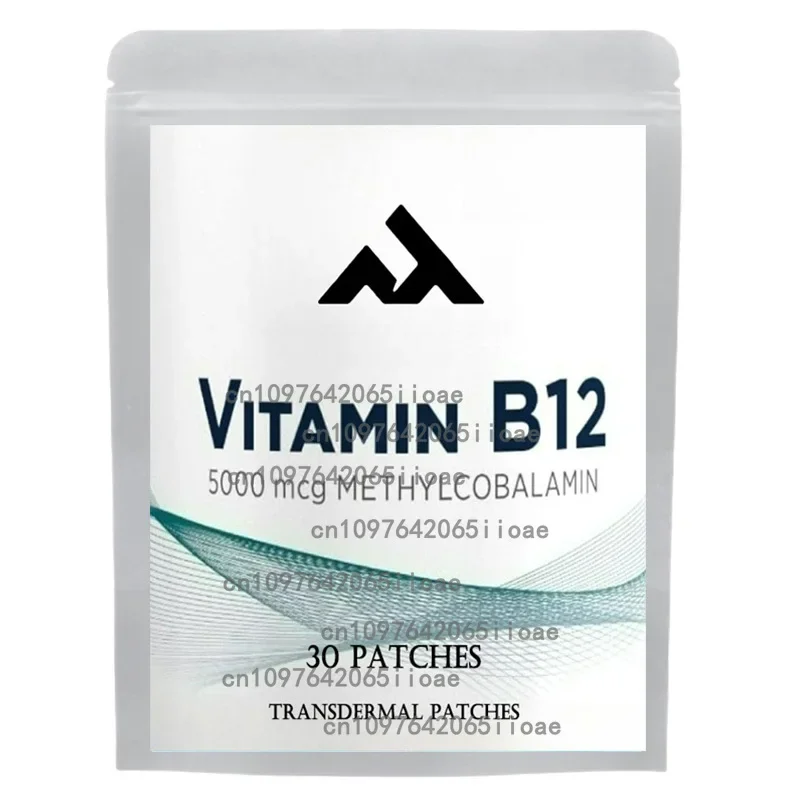 

30 Patches Vitamin B12-5000mcg ( Strength) Plus Additional Vitamins - Transdermal Patches