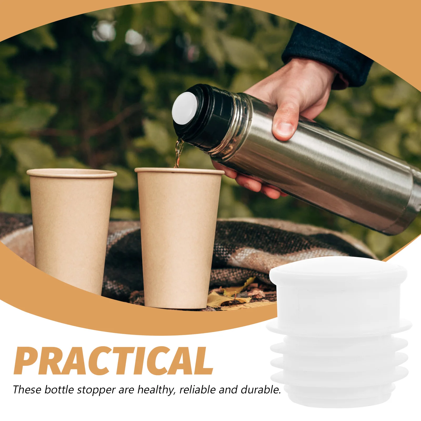 

20pcs Large Insulation Bottle Stoppers Reusable Sealed For Vacuum Kettle Water Bottle Replacement Parts Kitchen Bar