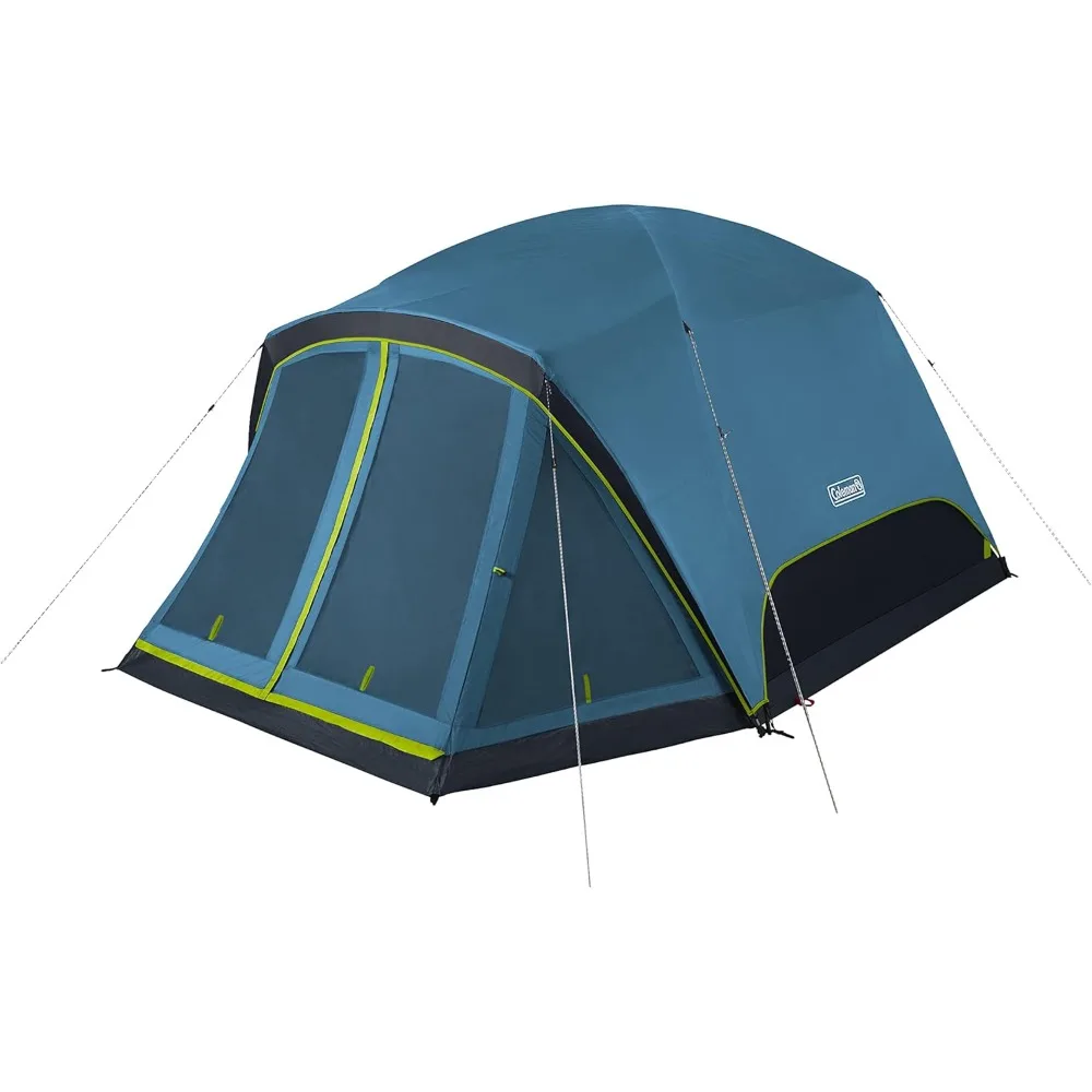 

Skydome Camping Tent with Dark Room Technology and Screened Porch, Weatherproof 4/6 Person Tent Blocks 90% of Sunlight, Sets Up