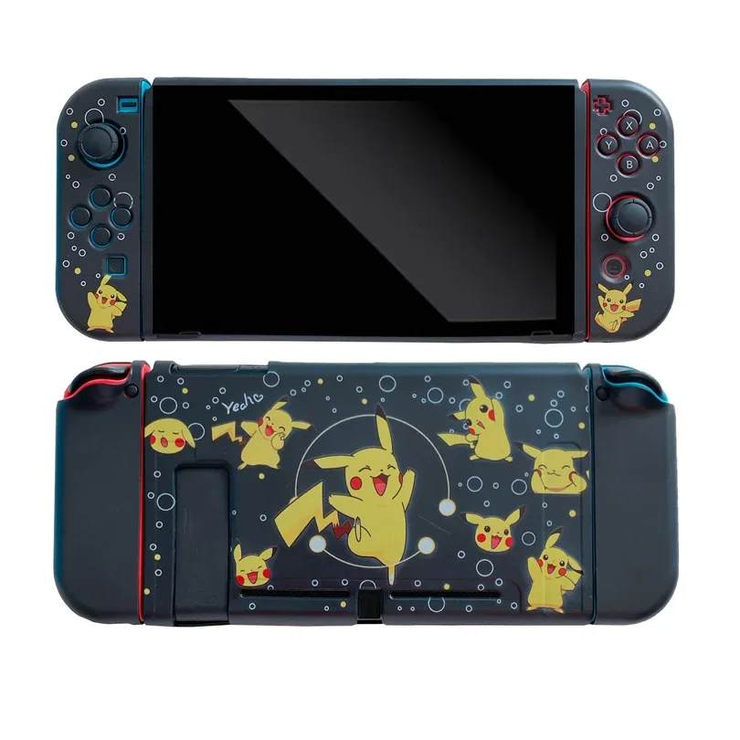 Cartoon Pikachu For Nintendo Switch Protective Case Split Housing Box Accessories NS Console TPU Carrying Storage Bag