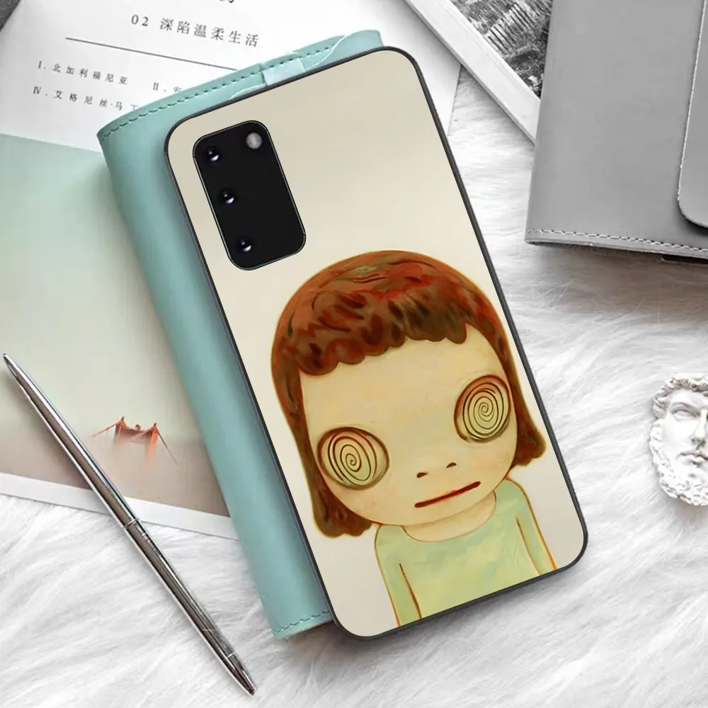 Y-Yoshitomo Girl NaraS Phone Case For Samsung S 9 10 20 21 22 23 30 23 24 Plus Lite Ultra FE S10lite Fundas